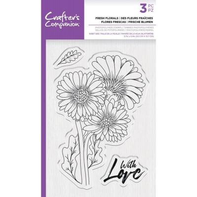 Crafter's Companion Clear Stamps - Fresh Florals